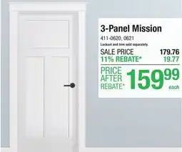 Menards 3-Panel Mission offer