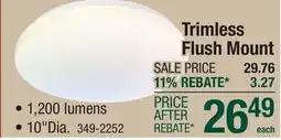 Menards Trimless Flush Mount offer