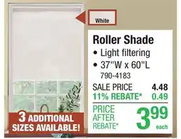 Menards Roller Shade offer