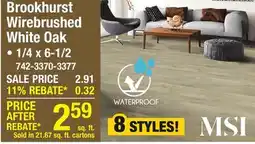 Menards Brookhurst Wirebrushed White Oak offer