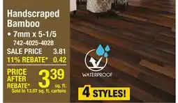 Menards Handscraped Bamboo offer