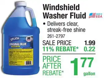 Menards Windshield Washer Fluid offer