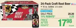 Menards 24-Pack Craft Root Beer offer