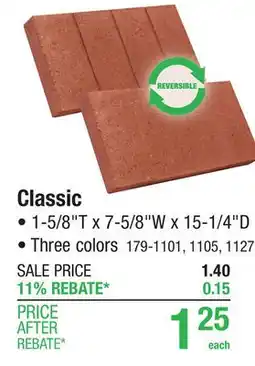 Menards Classic offer