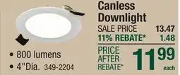 Menards Canless Downlight offer