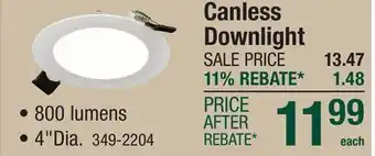 Menards Canless Downlight offer