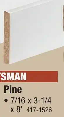 Menards CRAFTSMAN Pine offer