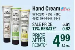 Menards Hand Cream offer