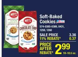 Menards Soft-Baked Cookies offer