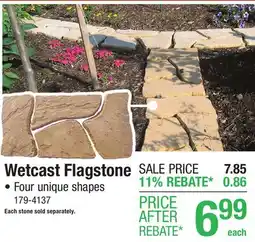 Menards Wetcast Flagstone offer