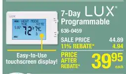 Menards 7-Day LUX Programmable offer