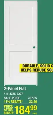 Menards 2-Panel Flat offer