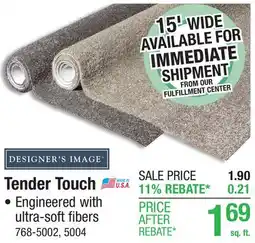 Menards Designer's Image Tender Touch offer