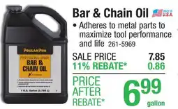 Menards Bar & Chain Oil offer