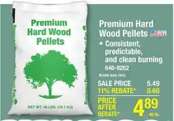Menards Premium Hard Wood Pellets offer
