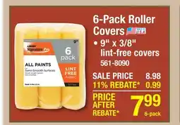 Menards 6-Pack Roller Covers offer