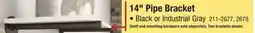 Menards 14 Pipe Bracket offer