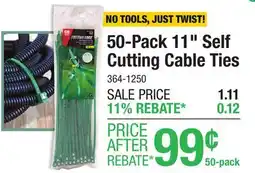 Menards 50-Pack 11 Self Cutting Cable Ties offer