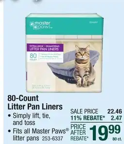 Menards 80-Count Litter Pan Liners offer