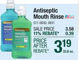 Menards Antiseptic Mouth Rinse offer