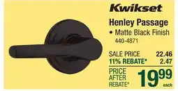 Menards Henley Passage offer