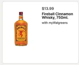 Walgreens Fireball Cinnamon Whisky, 750ml offer