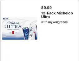 Walgreens 12-Pack Michelob Ultra offer