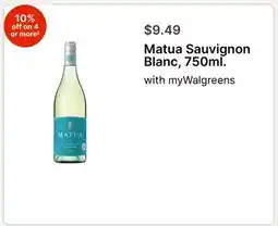 Walgreens Matua Sauvignon Blanc, 750ml offer
