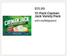Walgreens 12-Pack Cayman Jack Variety Pack offer