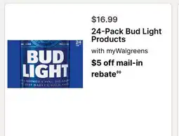 Walgreens 24-Pack Bud Light Products offer