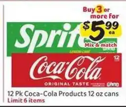 Winn Dixie Coca-Cola Products offer