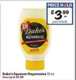 Winn Dixie Duke's Squeeze Mayonnaise offer