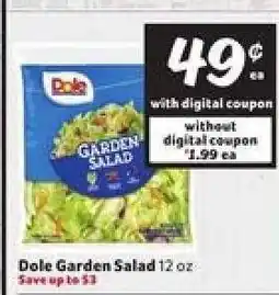Winn Dixie Dole Garden Salad offer