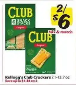 Winn Dixie Kellogg's Club Crackers offer