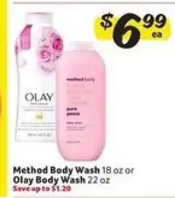 Winn Dixie Method Body Wash or Olay Body Wash offer