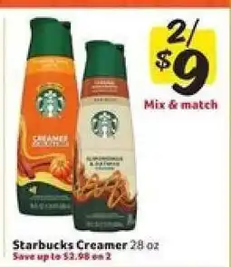Winn Dixie Starbucks Creamer offer