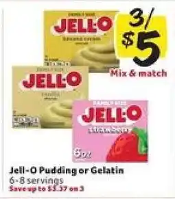 Winn Dixie Jell-O Pudding or Gelatin offer