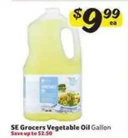 Winn Dixie SE Grocers Vegetable Oil Gallon offer