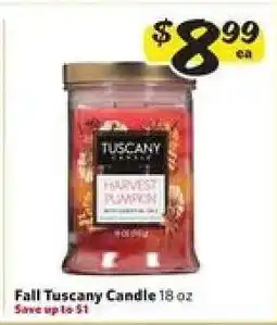 Winn Dixie Fall Tuscany Candle offer