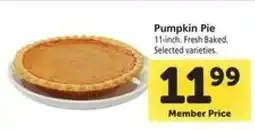 Safeway Pumpkin Pie offer