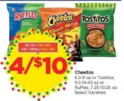 Food 4 Less Cheetos, Tostitos, Ruffles offer