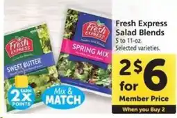 Safeway Fresh Express Salad Blends offer