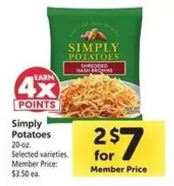 Safeway Simply Potatoes offer