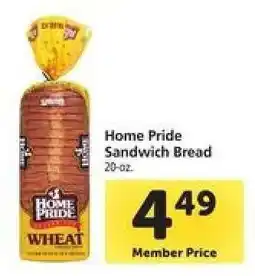 Safeway Home Pride Sandwich Bread offer