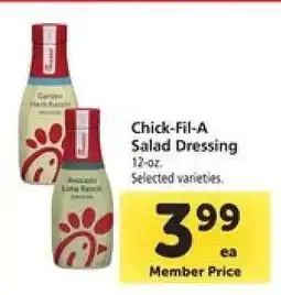 Safeway Chick-fil-a Salad Dressing offer