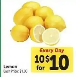 Safeway Lemon offer