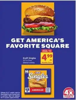 Safeway Kraft Singles offer