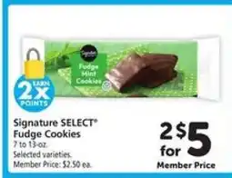 Safeway Signature SELECT Fudge Cookies offer