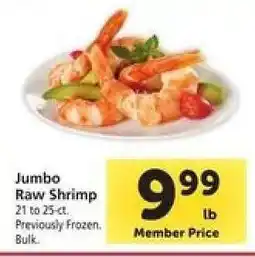 Safeway Jumbo Raw Shrimp offer