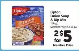Safeway Lipton Onion Soup & Dip Mix offer